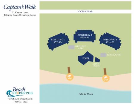 Captains Walk Complex Map Hilton Head Island